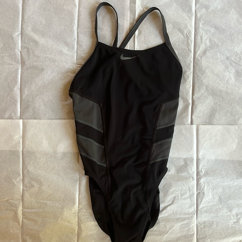 Women black Nike sports swimsuit
